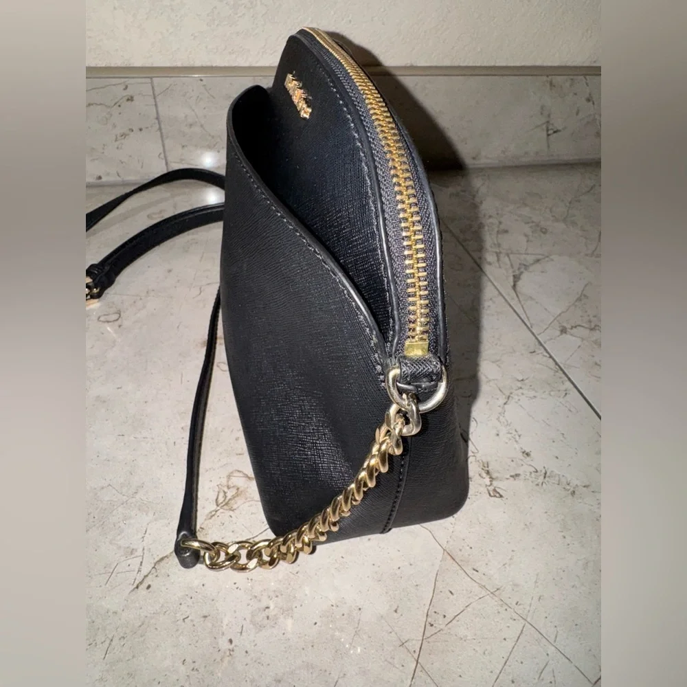 Michael Kors Black & Gold Crossbody - Picture 4 of 15